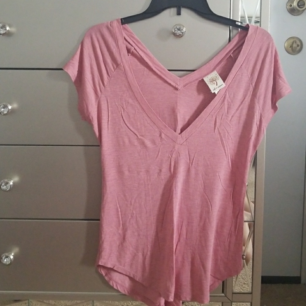 Super deep v neck tee